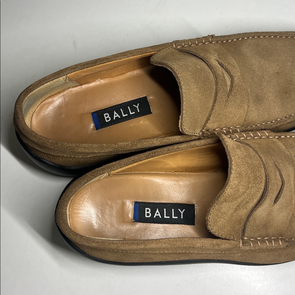 Bally Fisto Suede Men’s Leather Loafers Made in Italy Size 7.5 - Picture 4 of 16